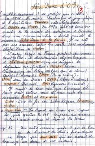 Complément manuscrit sur O Pie