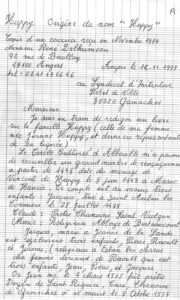 Courrier 15/11/1999