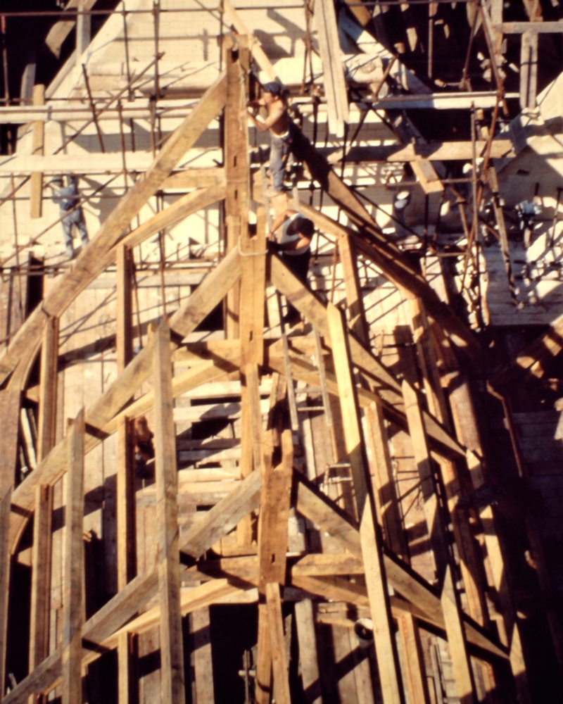 Reconstruction de la charpente de l'église Saint Sulpice de Huppy