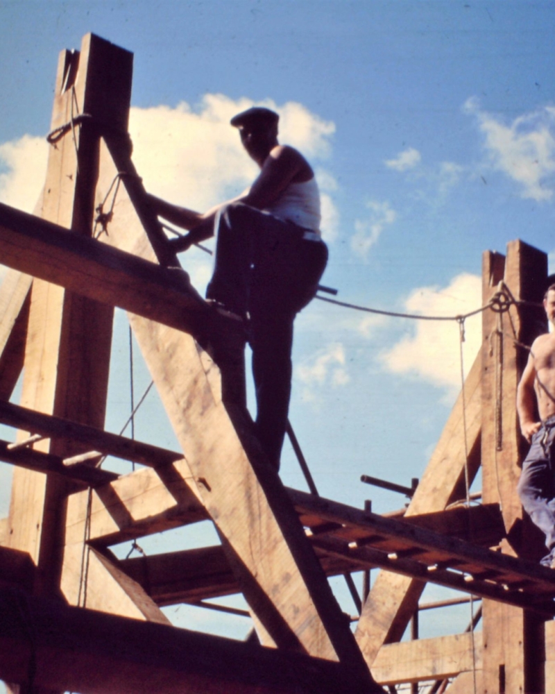 Reconstruction de la charpente de l'église Saint Sulpice de Huppy