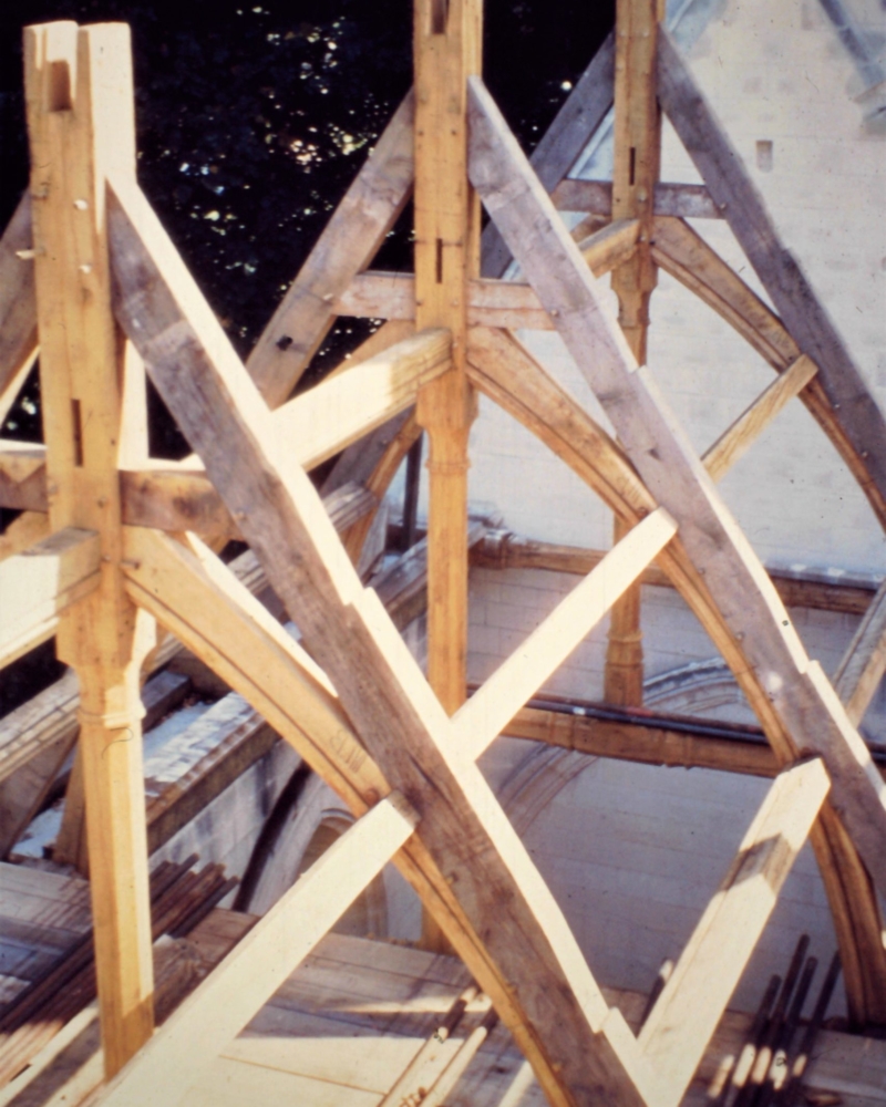 Reconstruction de la charpente de l'église Saint Sulpice de Huppy