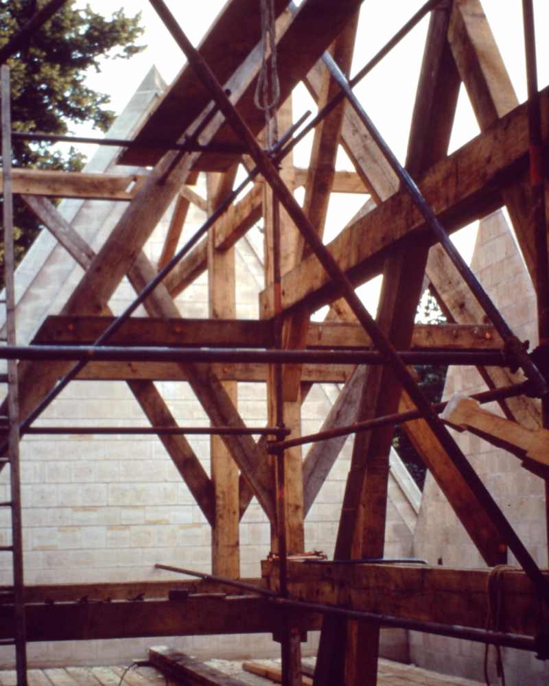 Reconstruction de la charpente de l'église Saint Sulpice de Huppy