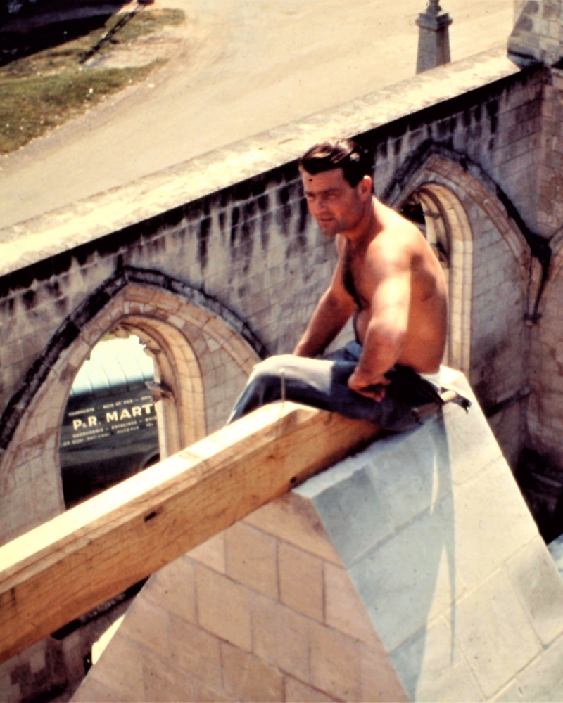 Reconstruction de la charpente de l'église Saint Sulpice de Huppy