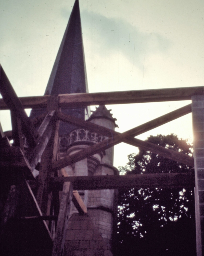 Reconstruction de la charpente de l'église Saint Sulpice de Huppy