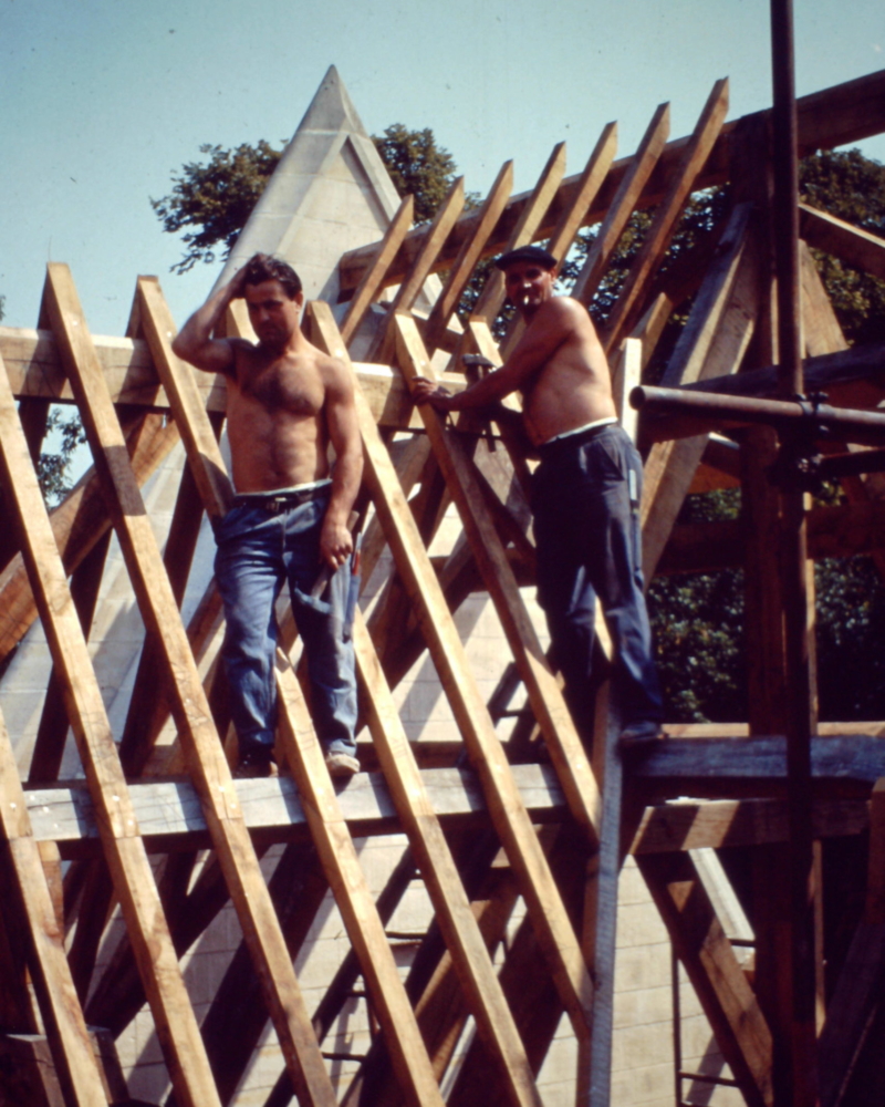 Reconstruction de la charpente de l'église Saint Sulpice de Huppy