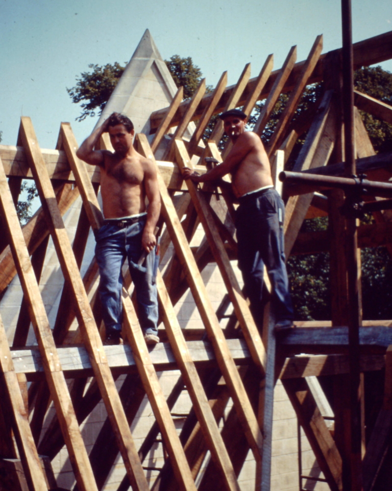 Reconstruction de la charpente de l'église Saint Sulpice de Huppy